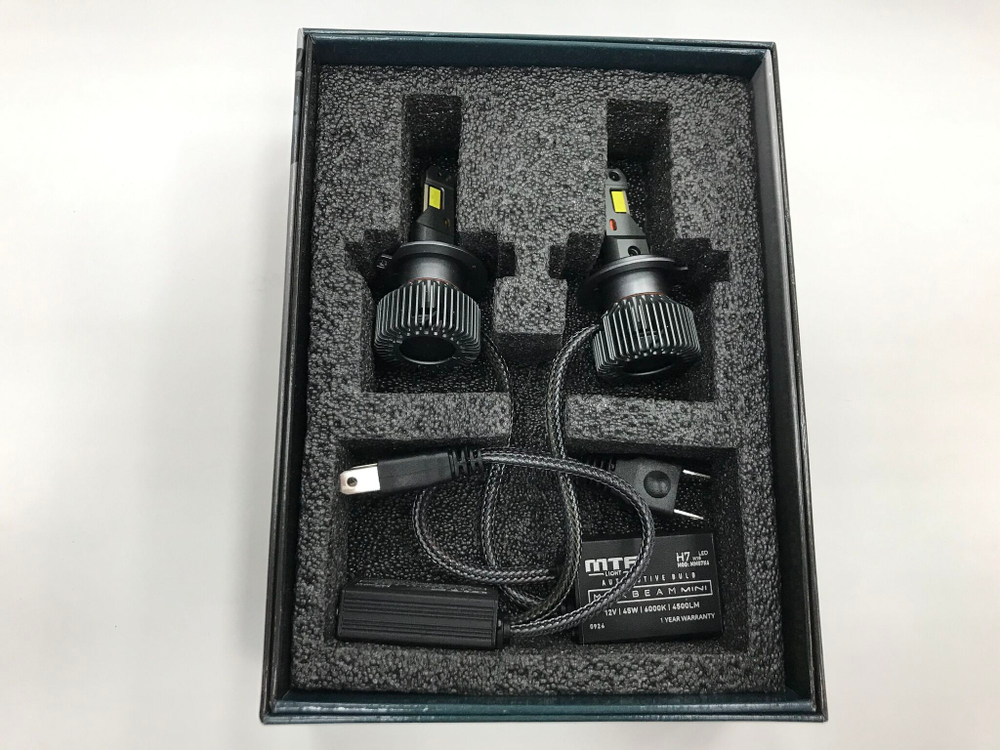 Светодиодные лампы для Opel Astra H 2004-14 MTF Light H7 MaxBeam MINI 4500lm, 6000K, 45W (к-т 2шт. с переходниками)