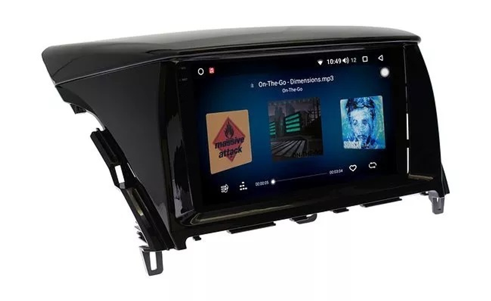 Магнитола для Mitsubishi Eclipse Cross 2017-2021 (взамен 206х105мм ШГУ под козырьком) - Vaycar VA47-0135-2K на Android 13, 8-ядер, 2K QLED, ТОП процессор, CarPlay, 4G SIM-слот