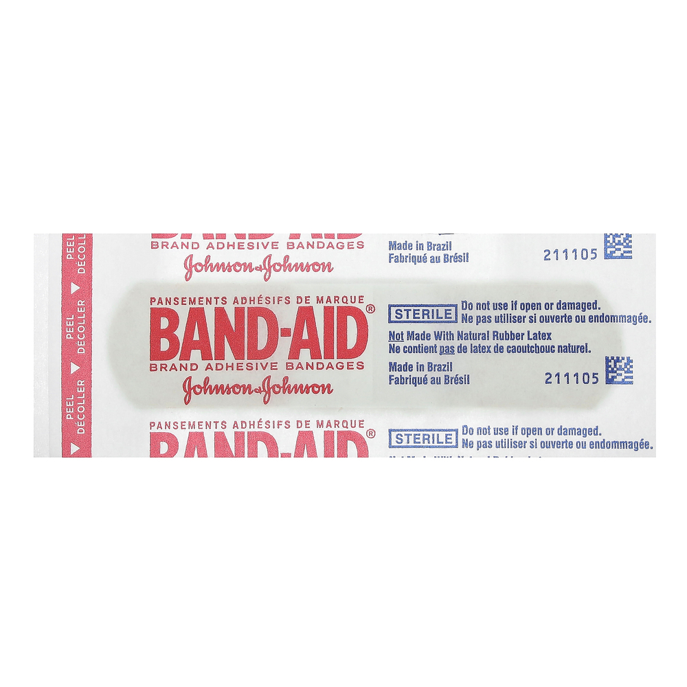 Band Aid, Лейкопластырные повязки, гибкая ткань, 30 повязок
