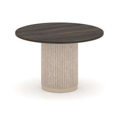 Felto Стол переговорный круглый D=1200 PR.C.SPRG-005.D Дуб Мали/Металл Капучино/Крем-брюле 1200*1200