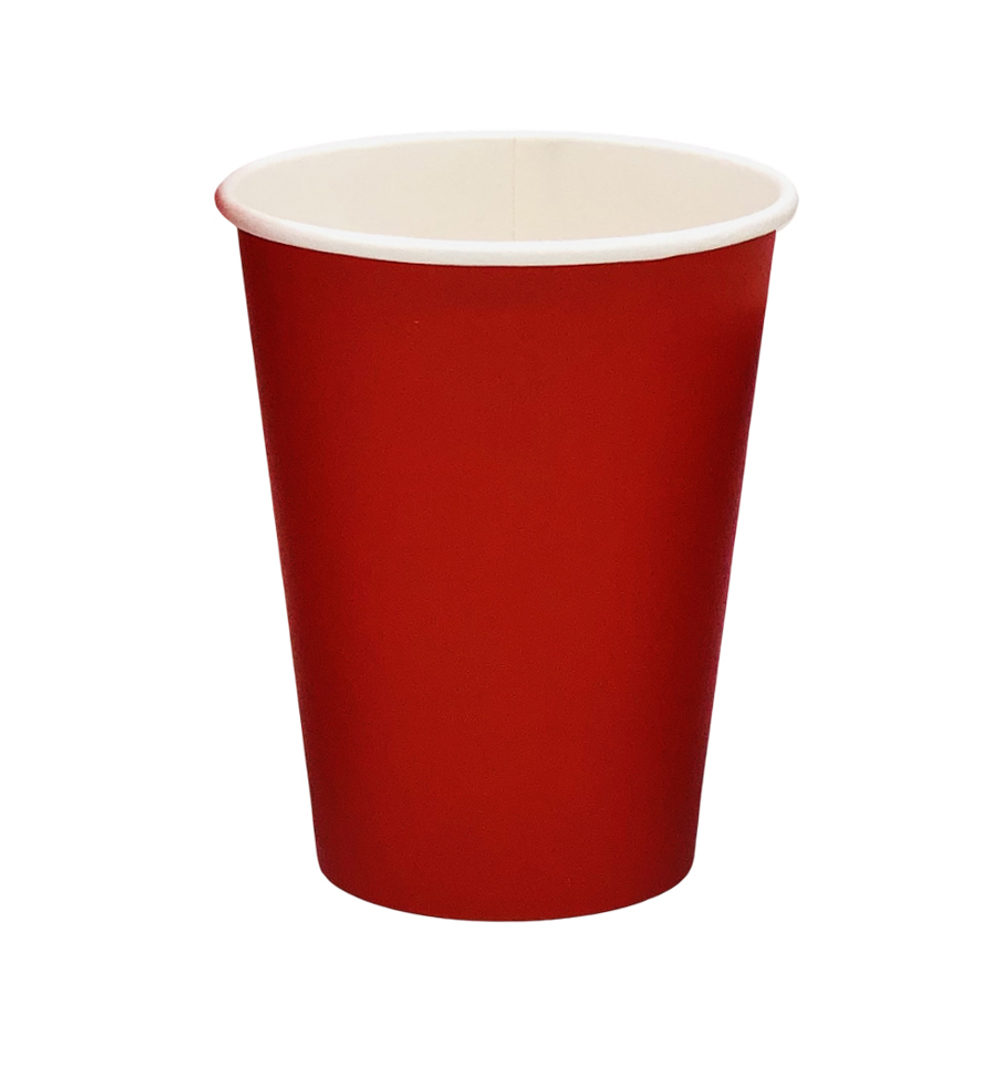 Кофе стакан красный однослойный 350мл