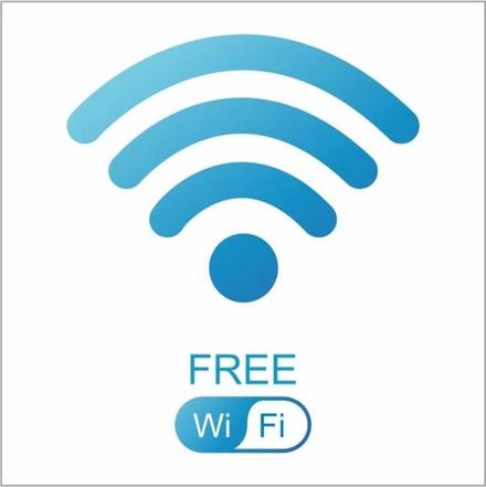 Информационная табличка "Wi-Fi" 200x200 мм из пластика 3 мм