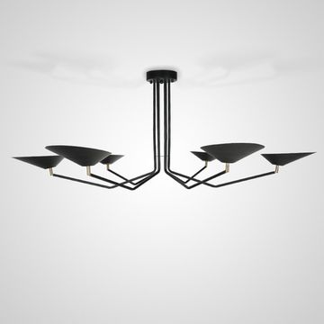 Минималистичная потолочная люстра с поворотными плафонами UMEA