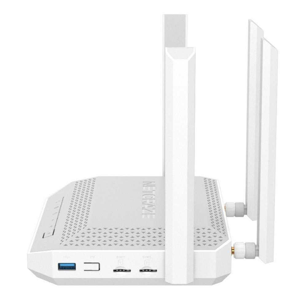 Netcraze Hopper 4G+ (NC-2312) Гигабитный интернет-центр с модемом 4G+, двумя слотами для SIM-карт, Mesh Wi-Fi 6 AX3000