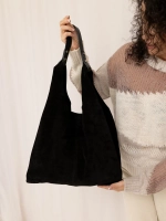 сумка через плечо шоппер натуральная замша