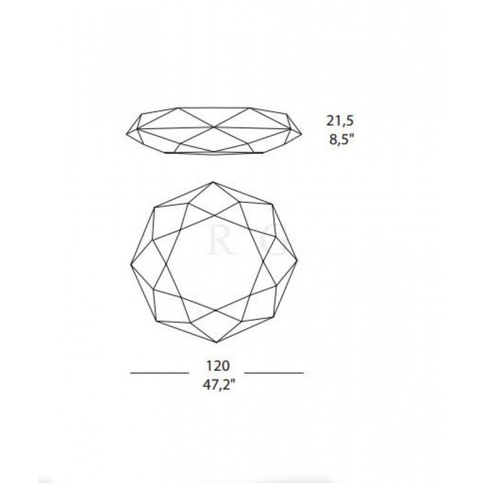 Потолочный светильник Morosini Diamond PP 120