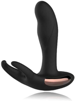 Массажер простаты "Dibe" с вибрацией и подогревом (Цвет: черный)