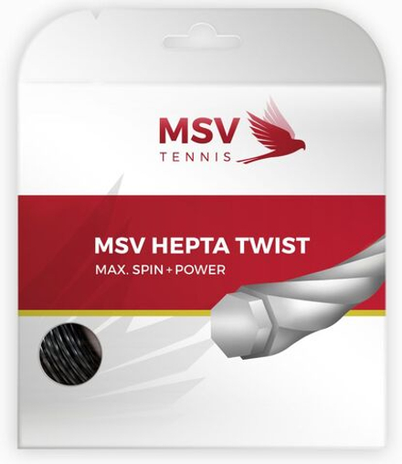 Теннисные струны MSV Hepta Twist (12 m) - anthracite
