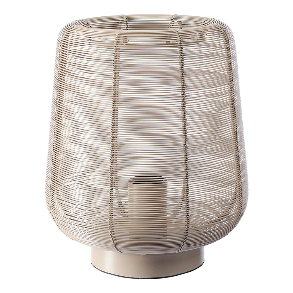 Лампа настольная vinger, D22х26 см, бежевая