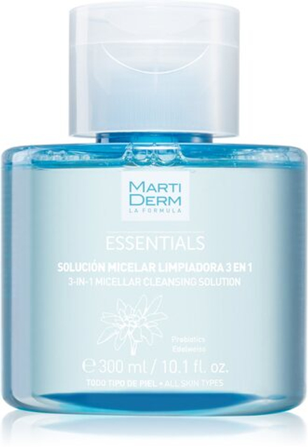 MartiDerm Essentials - Очищающая мицеллярная жидкость 3 в 1. /   300  ml  / GTIN 8437000435860