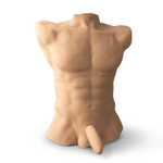 Телесный мужской торс с фаллоимитатором SILEXD Apollo L 7"