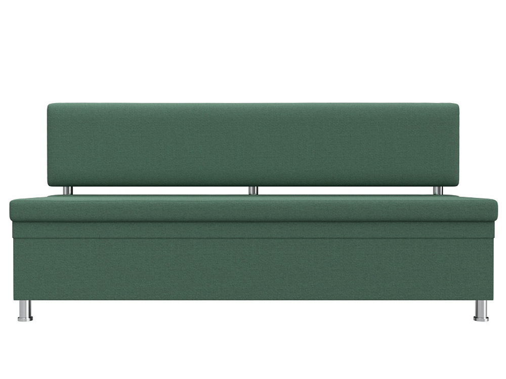Диван кухонный прямой Стайл, Амур 11 зеленый, Рогожка, 123787