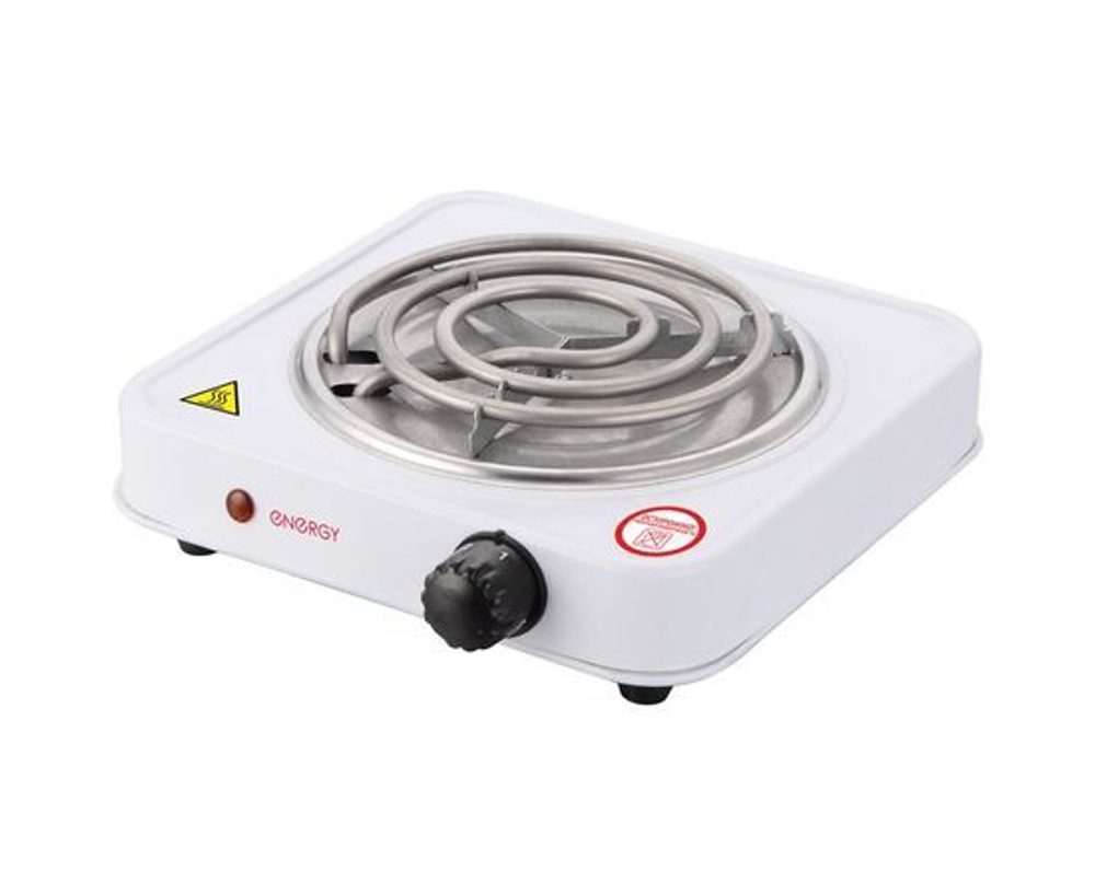 Электроплитка ENERGY EN-902 1 конфорка спираль ТЭН 1кВт белая 158902