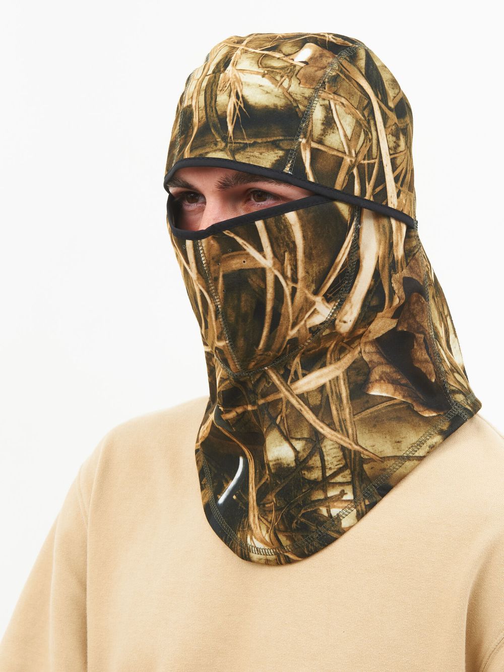 Шлем-маска ткань Alova Windblock цвет Камыш