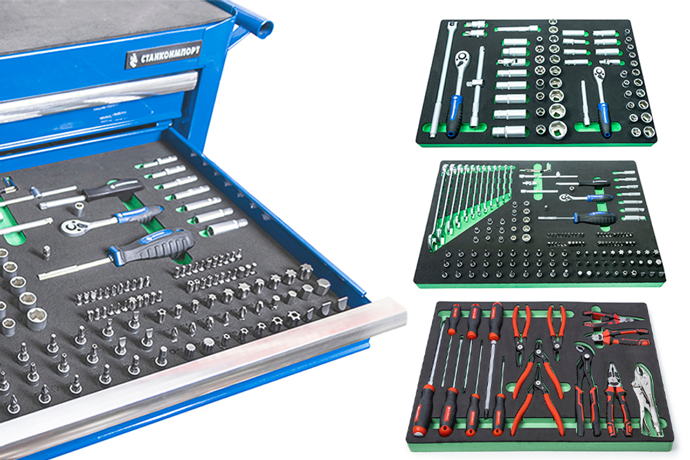 Комплект ложементов для тележки Станкоимпорт TU-233 (233 предмета)