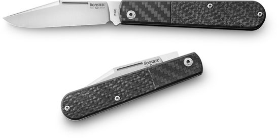 Складной нож Lion Steel "Barlow Slim" L/CKS0112 CF-D c клинком из стали Böhler M390 Microclean®, рукоять карбон