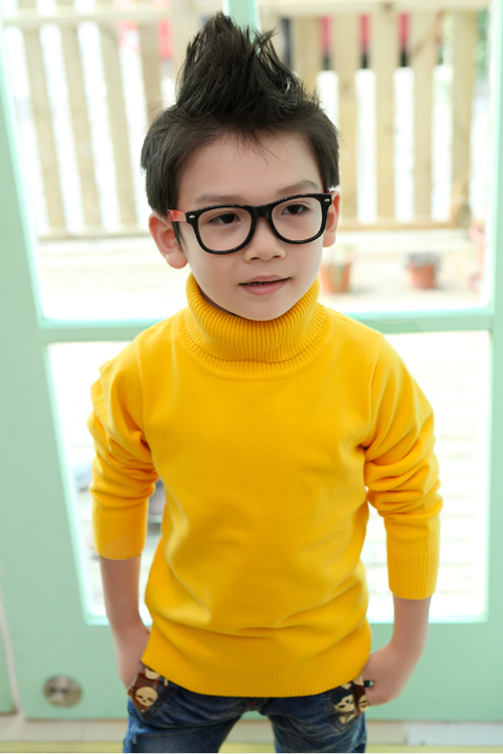 Джемпер и водолазка детские однотонные ярких цветов