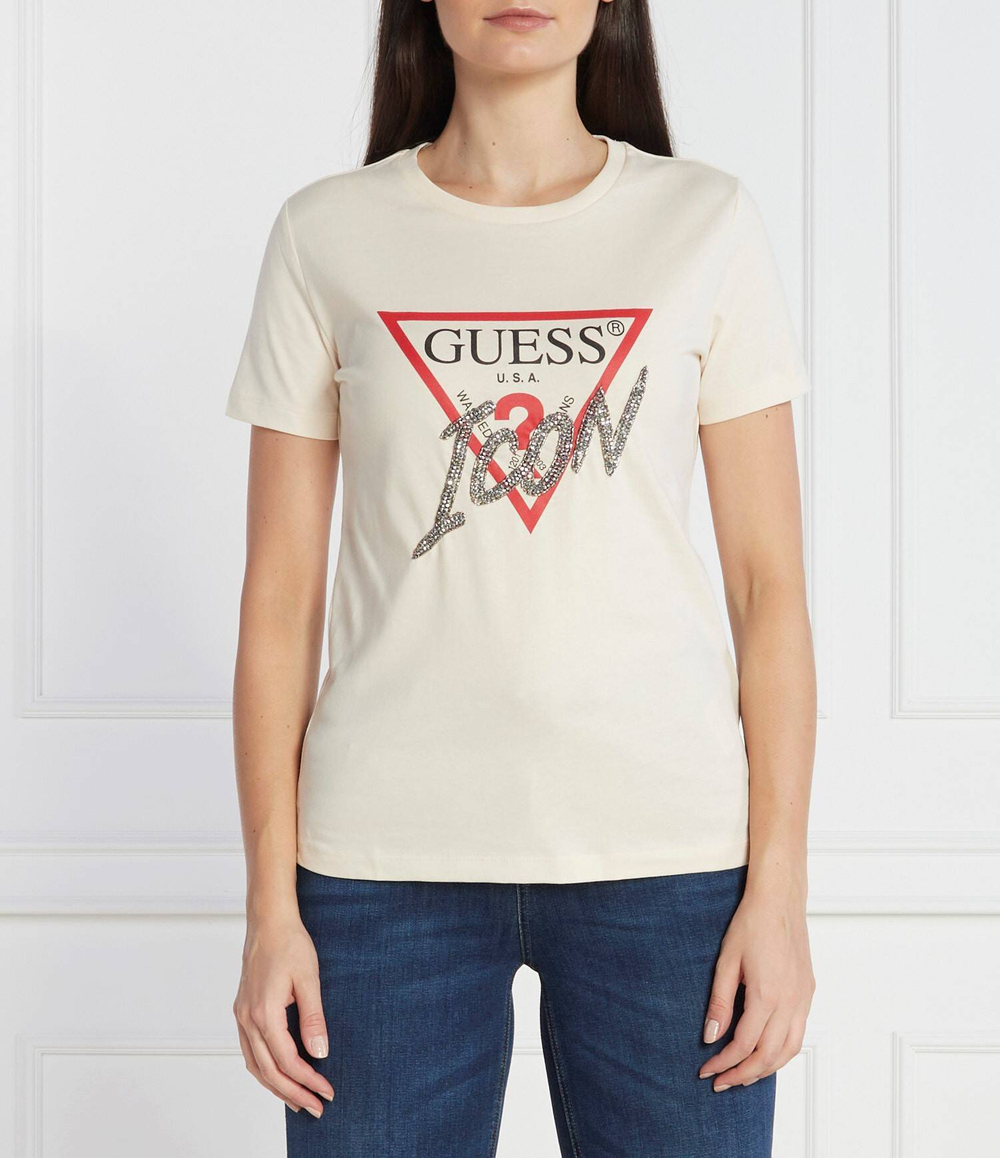 Футболка GUESS - кремовый (W3BI42 I3Z14)