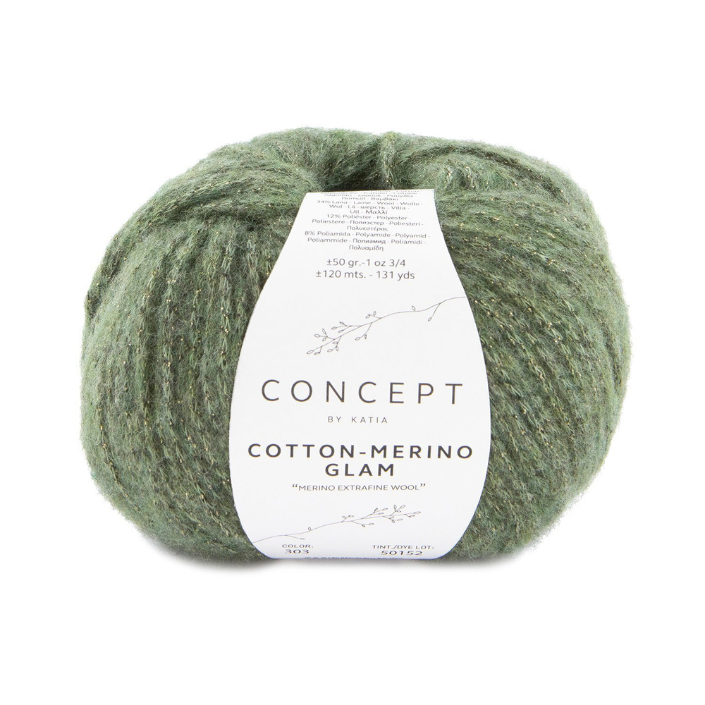 Cotton Merino GLAM (303/хаки)