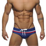 Темно-синие плавки с двумя контрастными полосками (Размер: M) (Цвет: темно-синий)