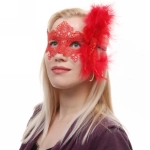 Маска карнавальная «Восточные сказки», микс (красный/черный)