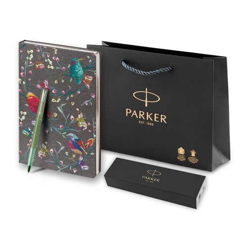 Подарочный набор: Ручка-роллер Parker Vector XL+ ежедневник