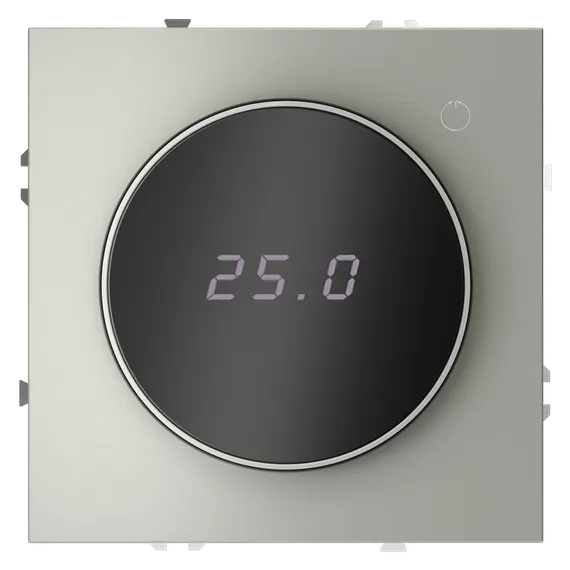 Терморегулятор электронный VOLTUM S70 с индикацией и датчиком, для теплого пола, (сталь) vls070105