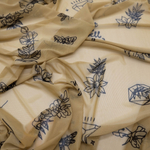 Сетка эластичная ТАТУ (телесный/черный), Турция