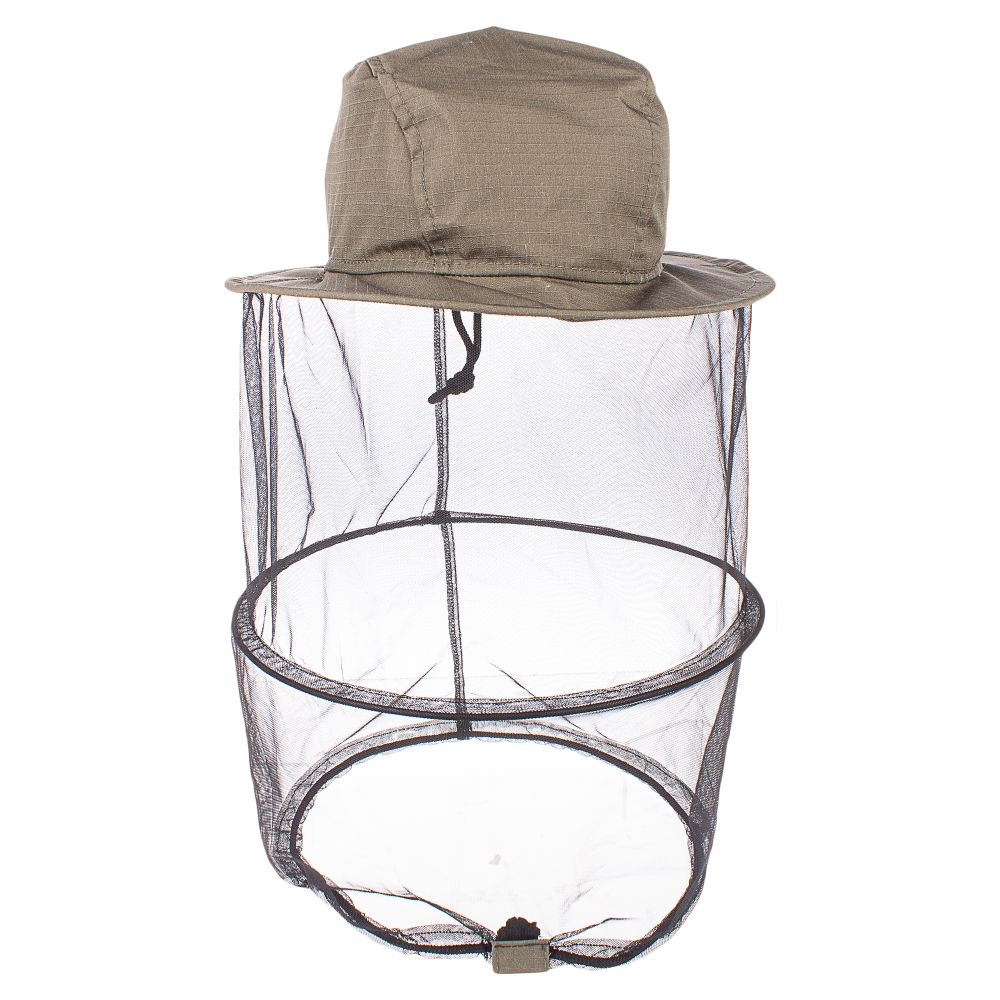 Панама-накомарник с кольцом Антигнус ткань Смесовая Рип-Стоп цвет Хаки