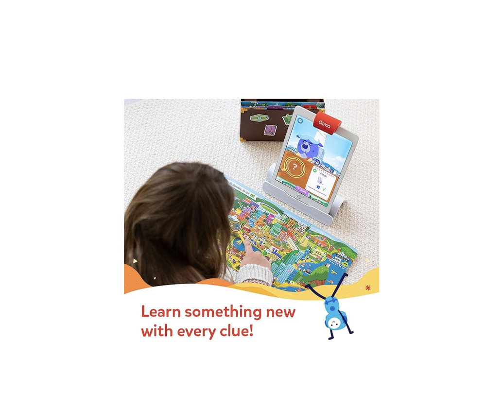 Osmo — Детективное агентство — 5–12 лет — Разгадывайте глобальные тайны — Развивающие обучающие игры — Игрушка STEM — Подарки для детей — 5, 6, 7, 8, 9, 10, 11, 12 лет — Для iPad, iPhone или планшета Fire (требуется база Osmo)