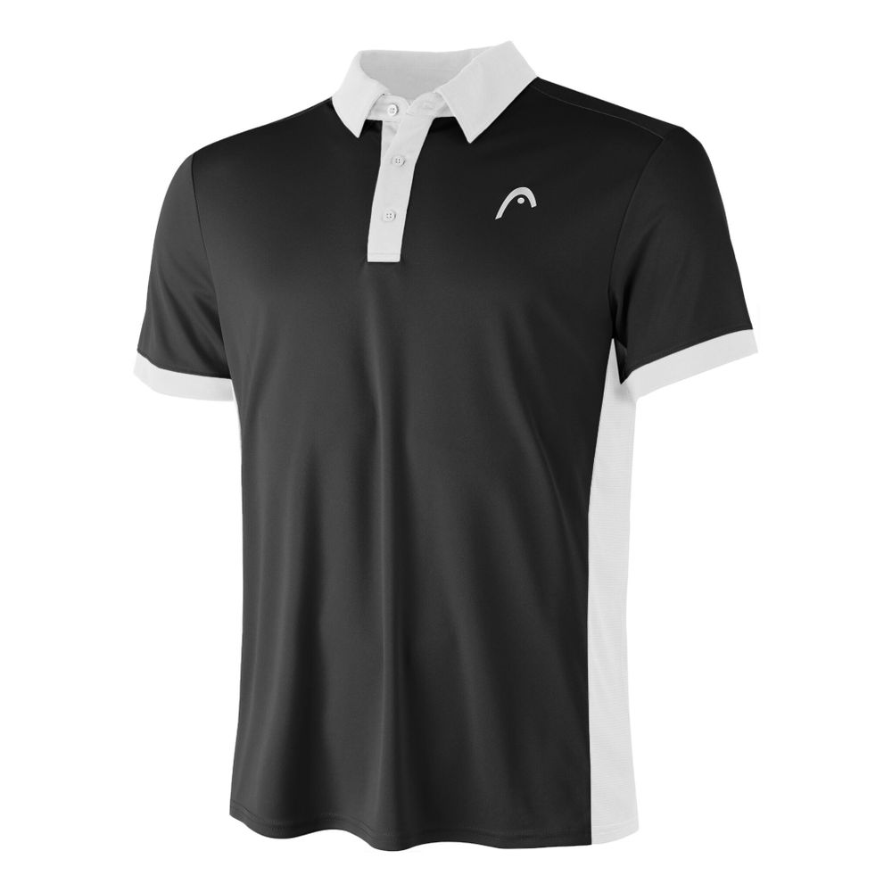 Мужское теннисное поло HEAD Slice Polo Men - Black, White