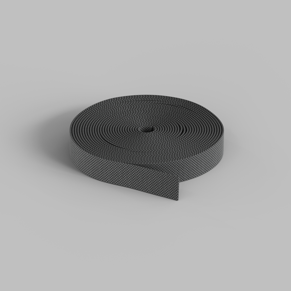 TR5501-DG Гибкий трек-ремень Belty, серия Base, 10м, 48V DC, IP20, тёмно-серый, ткань, медь