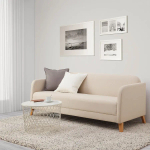 3-местный диван - IKEA LINANÄS/LINANAS, 76x80,5x197см, серый/светло-серый, ЛИНАНАС ИКЕА