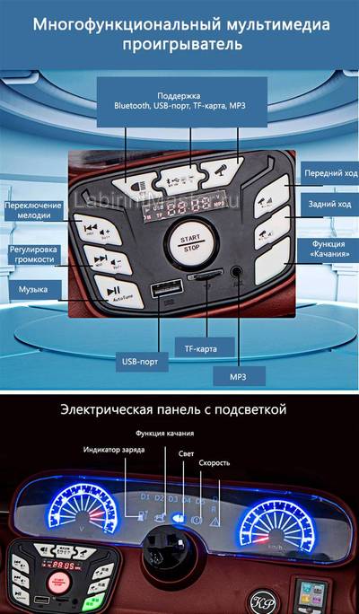 Детский электромобиль "KUPAI" KP-2020, оранжевый