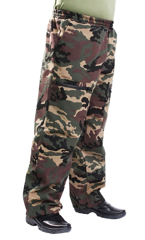 Брюки Молодёжные РипСтоп Зеленый КМФ