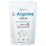 Micro Ingredients, L-аргинин, 300 капсул (250 мг в 1 капсуле)