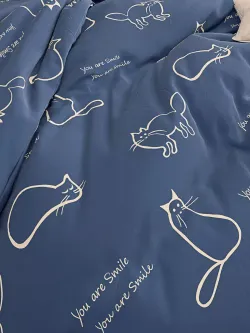 Простынь Полисатин Мечта "Котики" 200x215 см