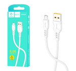 Кабель USB - Micro DENMEN D06V 2.4A (белый) 1м