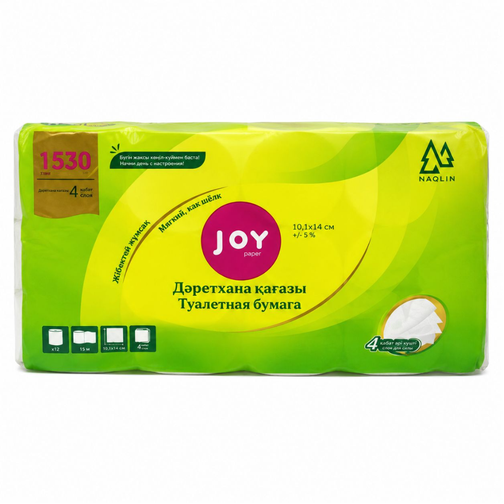 Туалетная бумага Joy Paper 18 рулонов