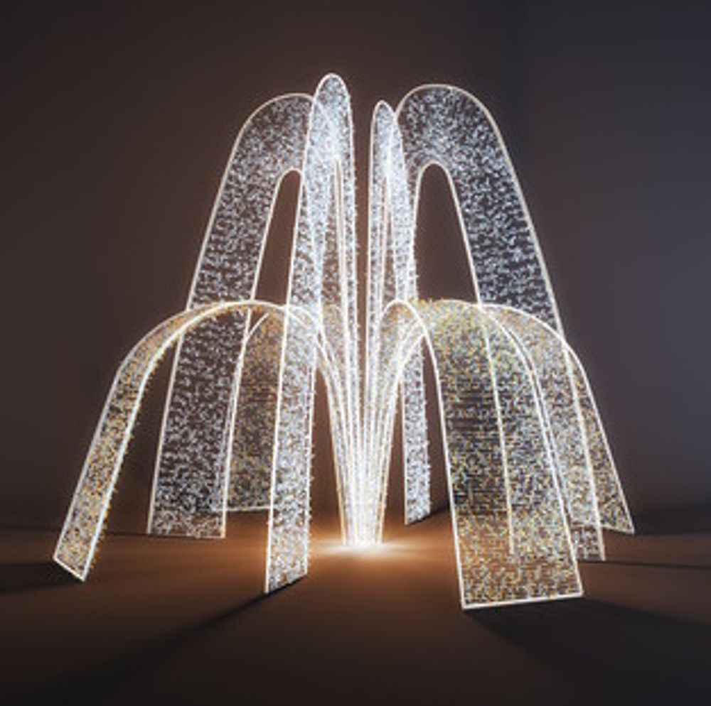 уличный фонтан светодиодный "Горка"