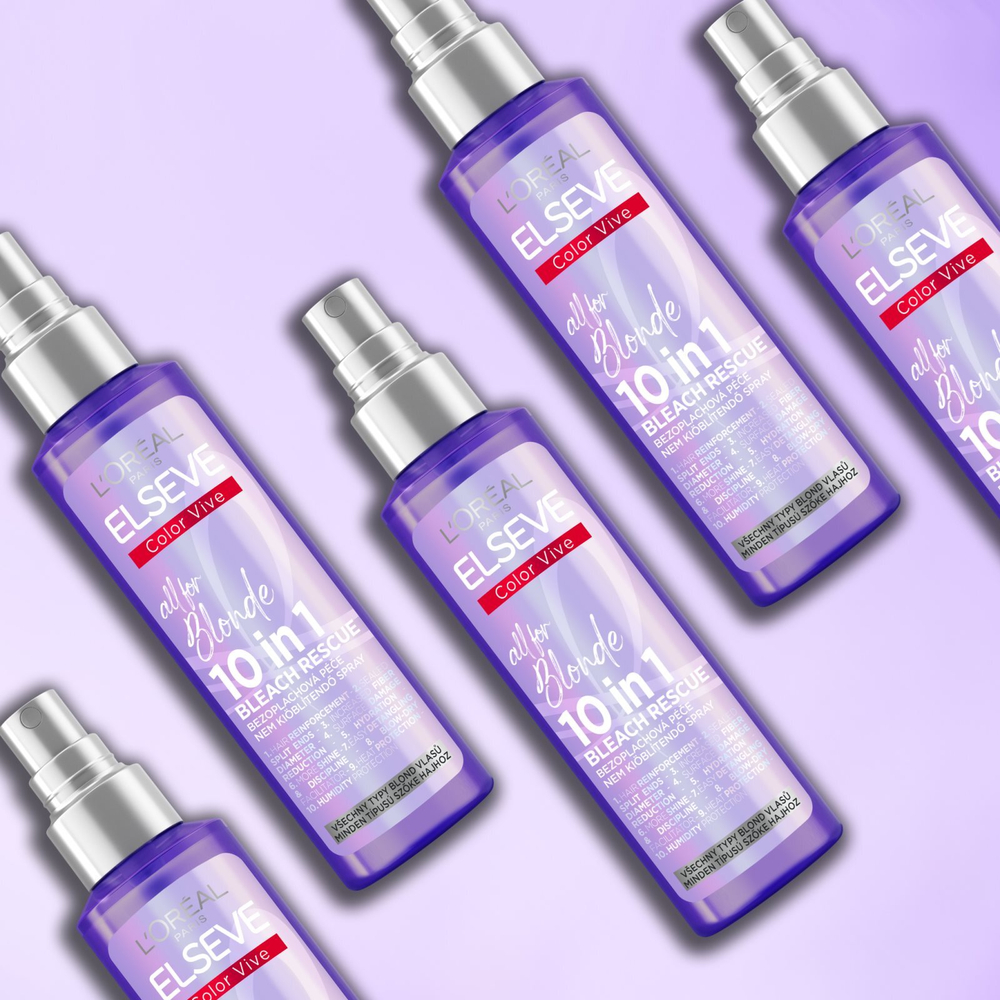 L’Oreal Paris Elseve Color-Vive Purple - несмываемый спрей для всех типов светлых волос /   150  ml  / GTIN 3600524051556