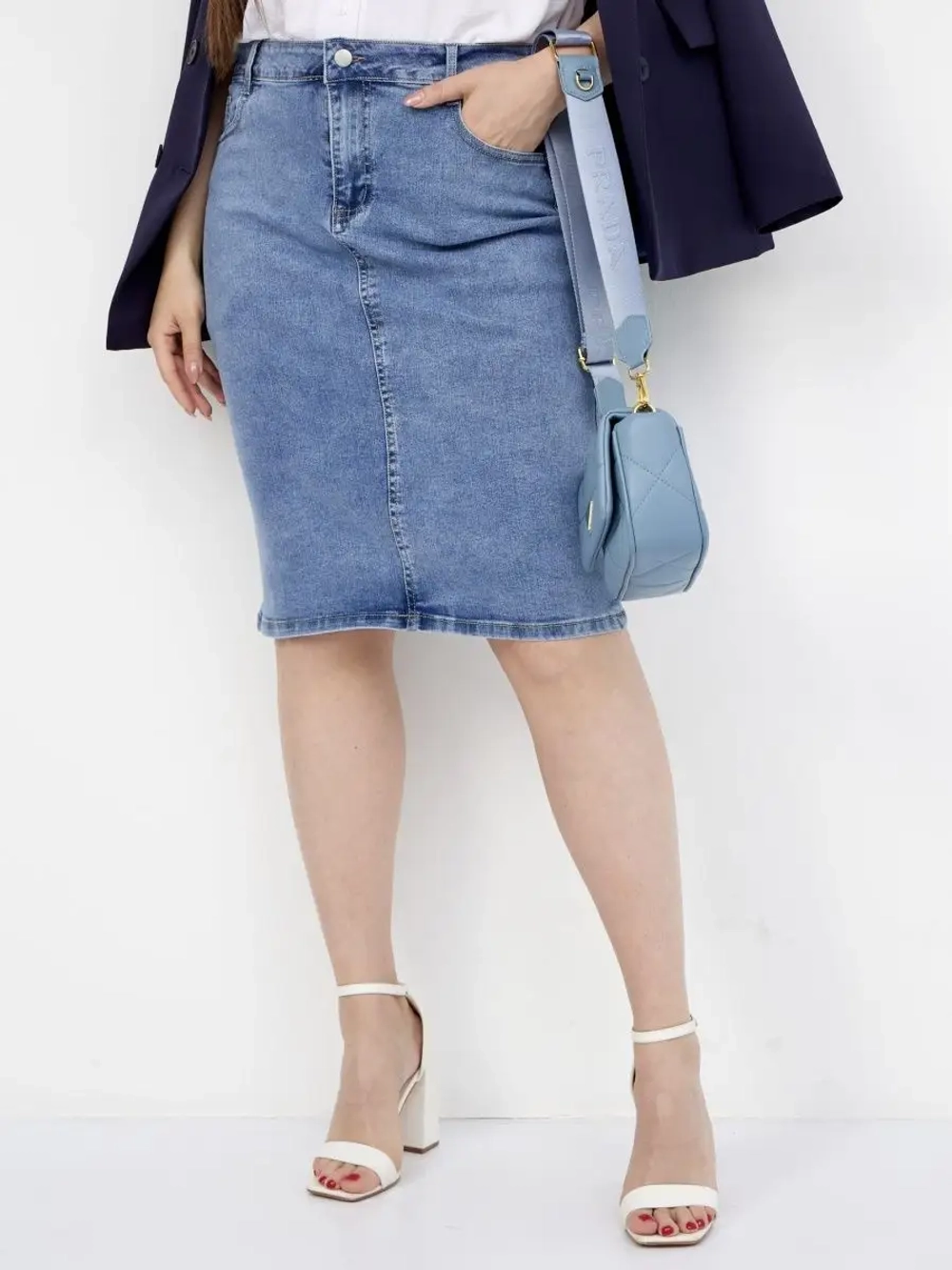 ❀ Юбка джинсовая большие размеры ❀