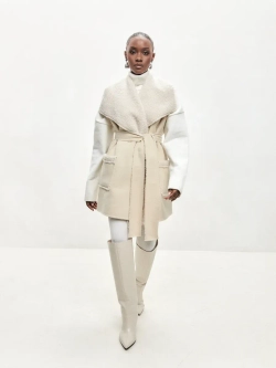 Жилет меховой барашек оверсайз oversize 