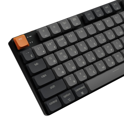 Беспроводная механическая ультратонкая клавиатура QMK Keychron K5 версия 2, 104 клавиши, White Led подсветка, Keychron Low Profile Red Switch (K5X-A1-RU)