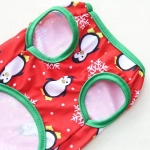 Майка для собаки «Новогодний БУМ-Веселые Пингвины» размер S (35*25см) Ultramarine