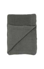 Вязанный плед из органического хлопка Alina Ecocotton 160x220 Green