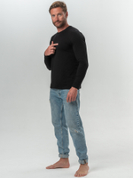 Футболка мужская с круглым вырезом черный