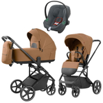 Коляска Carrello Alfa CRL-6522 2025 Cybex Aton B2 i-Size Steel Grey 3 в 1 Honey Beige