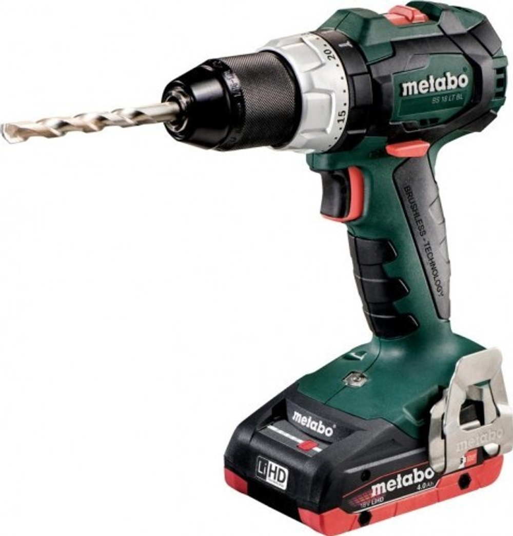 Дрель-шуруповерт аккумуляторная METABO BS 18 LT BL 2x4,0 Ач, бесщеточная 602325800
