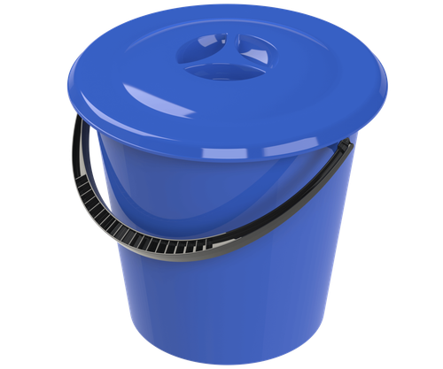 Ведро пластиковое АльтПласт (15л) с крышкой